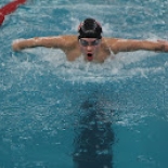 Student doing Butterfly