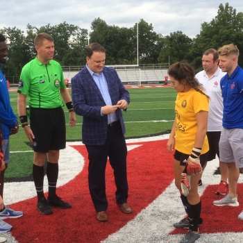 Coin Flip at OH soccer game