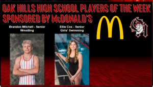 McDonalds Players of the Week Brandon Mitchell and Ellie Cox