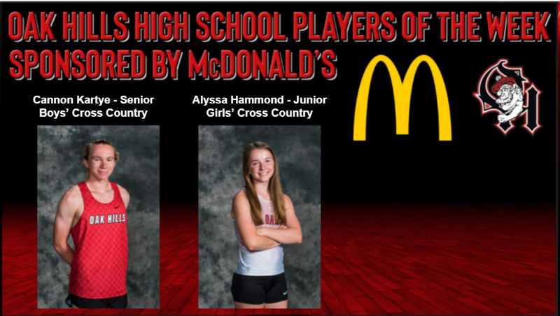 MCDonalds Players of the Week Cannon Kartye and Kellee Shay