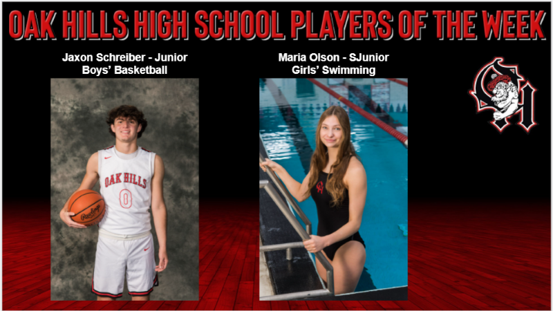 McDonald's Players of the Week, Jaxon Schreiber and Maria Olson